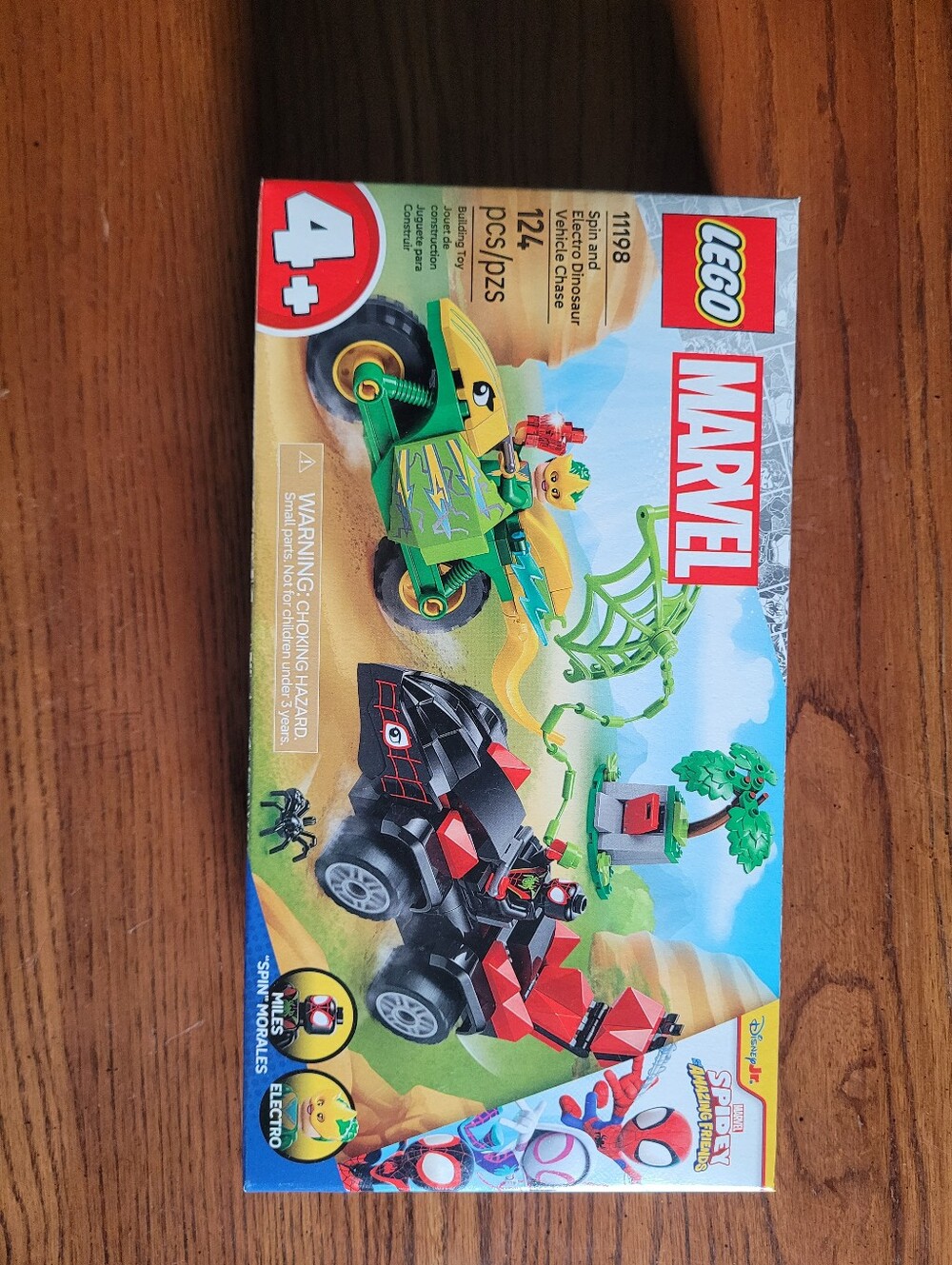 LEGO Marvel Spidey and His Amazing Friends - Spin & Electro Dinosaur Chase 11198